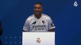 Mbappé foi apresentado no Real Madrid. 