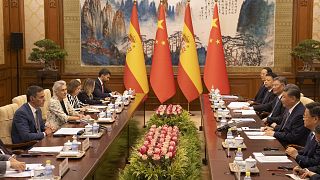 Le tensioni commerciali tra la Cina e l'UE sono state discusse in occasione dell'incontro tra il primo ministro spagnolo Pedro Sanchez e il presidente cinese Xi Jinping a Pechino la scorsa settimana.