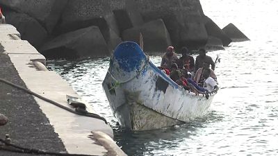 Llegada de inmigrantes a Canarias