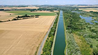 Le canal en photo sur le site du Canal Seine-Nord Europe