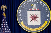 DOSSIER : Le sceau de la Central Intelligence Agency au siège de la CIA à Langley, 13 avril 2016