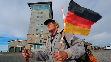 Benno Schmidt wandert am Tag der Deutschen Einheit zum Brocken, 3. Oktober 2020. 