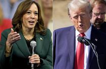 Die demokratische Kandidatin Kamala Harris und der republikanische Kandidat Donald Trump.