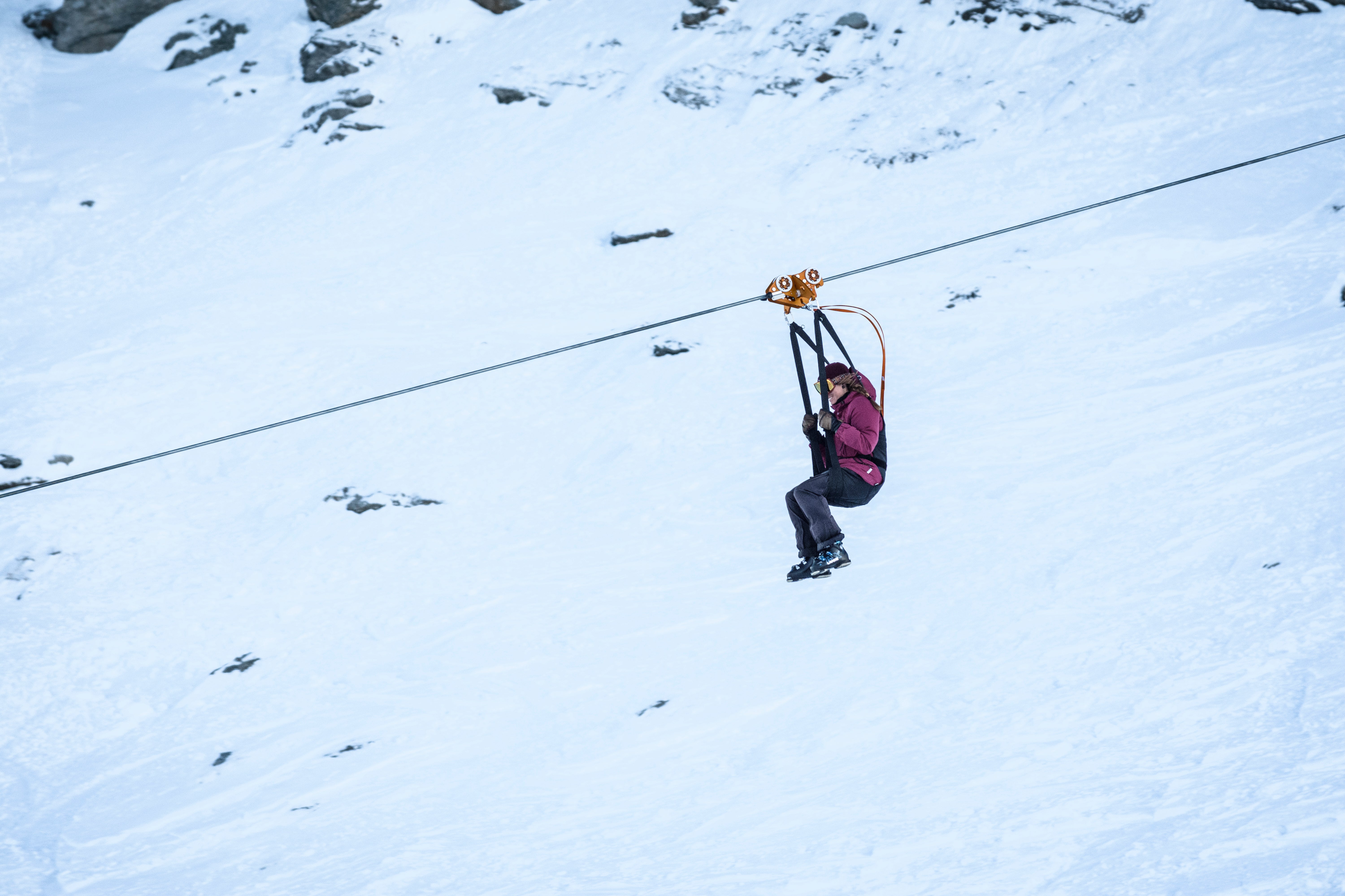 A new zipline opened this season