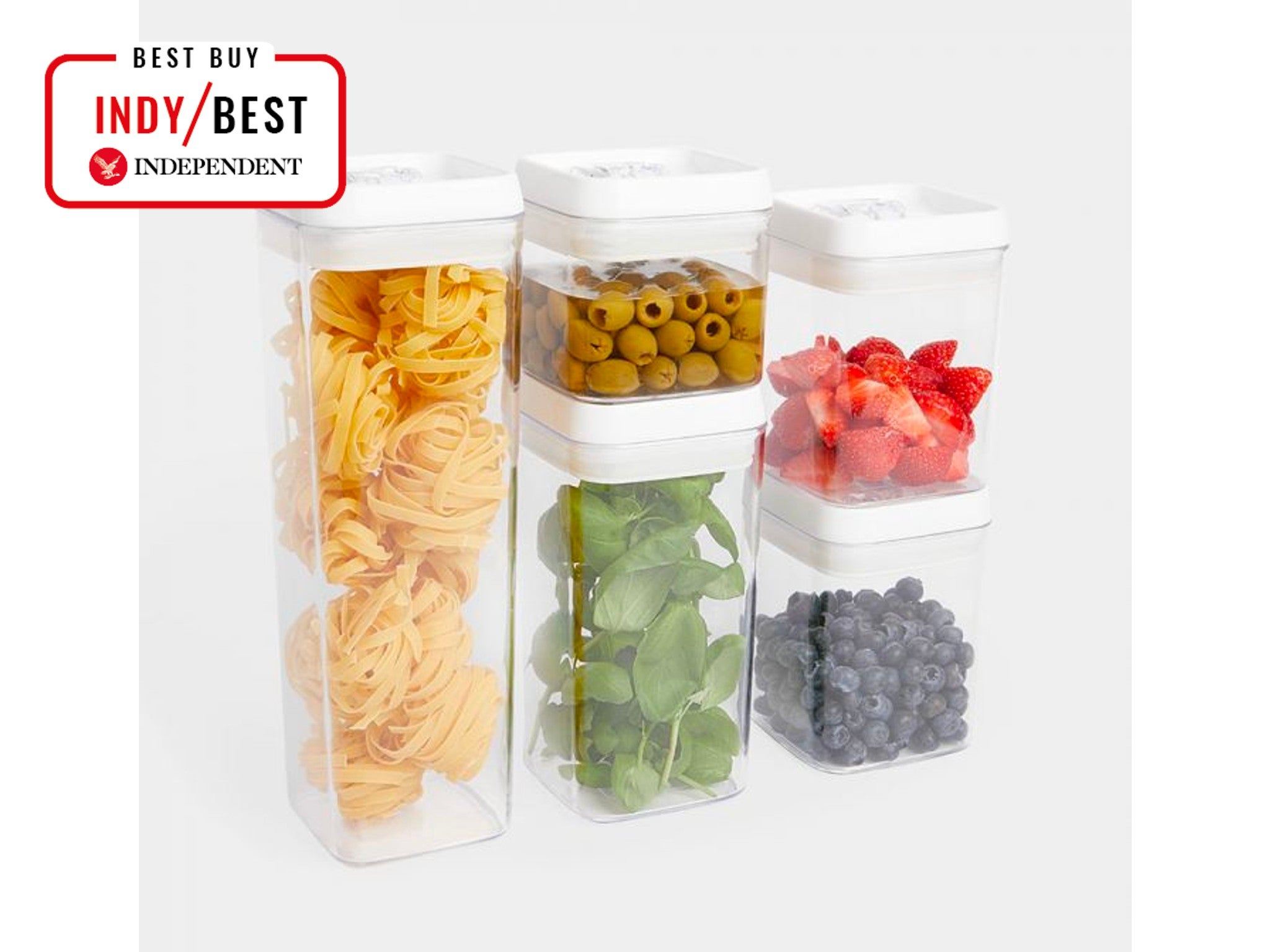 VonShef 5pc airtight storage containers  indybest