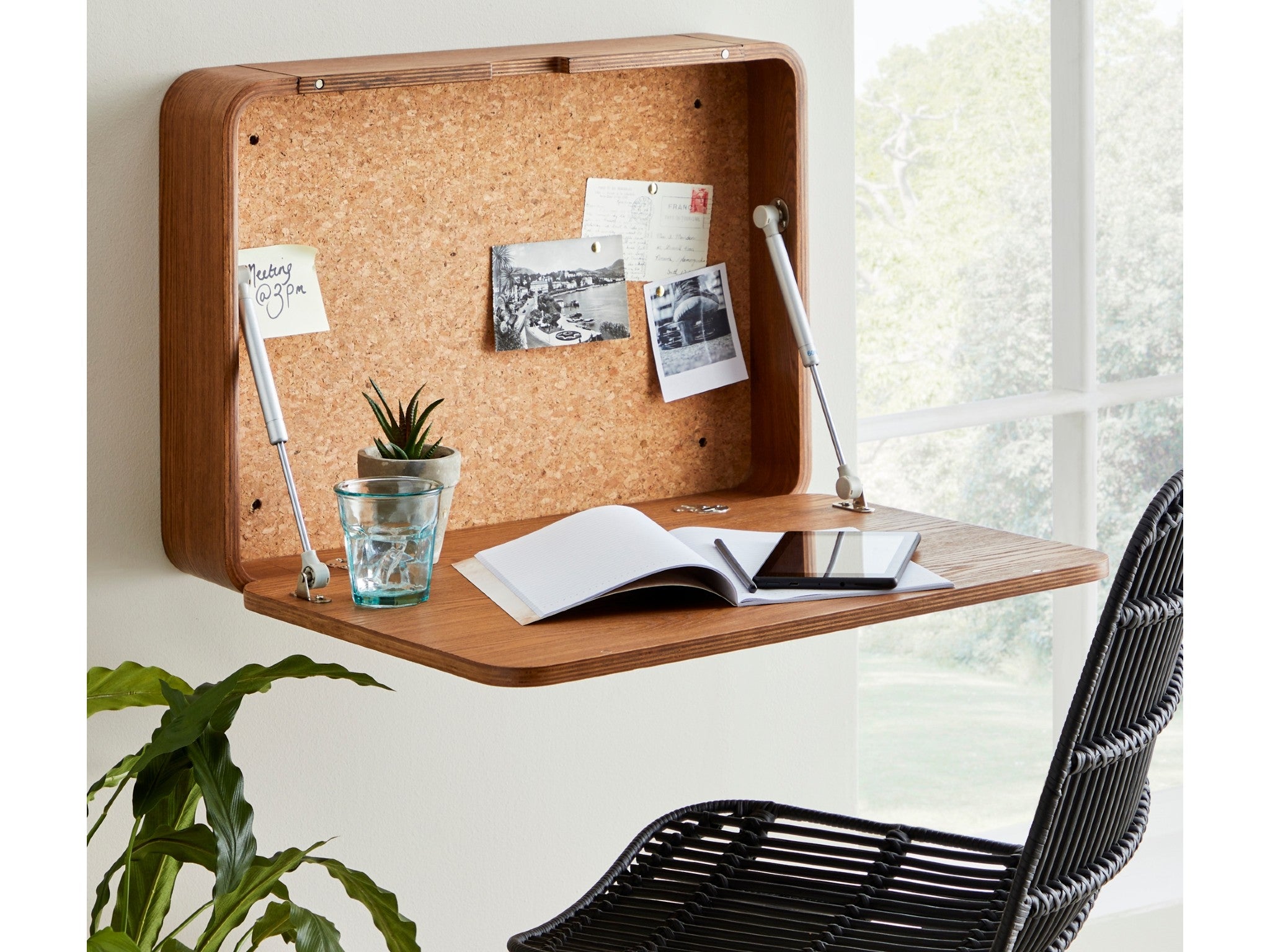 Elements bent ply wall mounted desk indybest