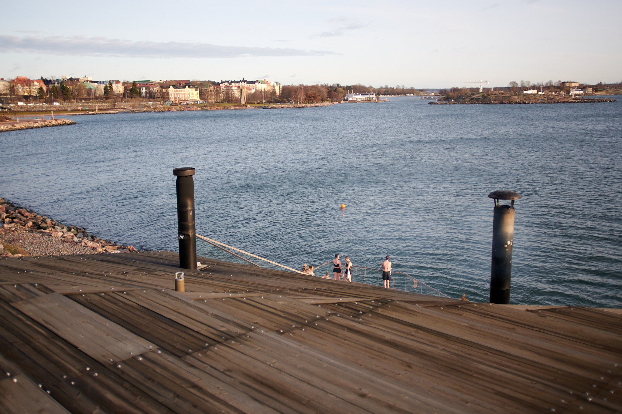 Loyly combines a classic Finnish smoke sauna with two wood-heated saunas