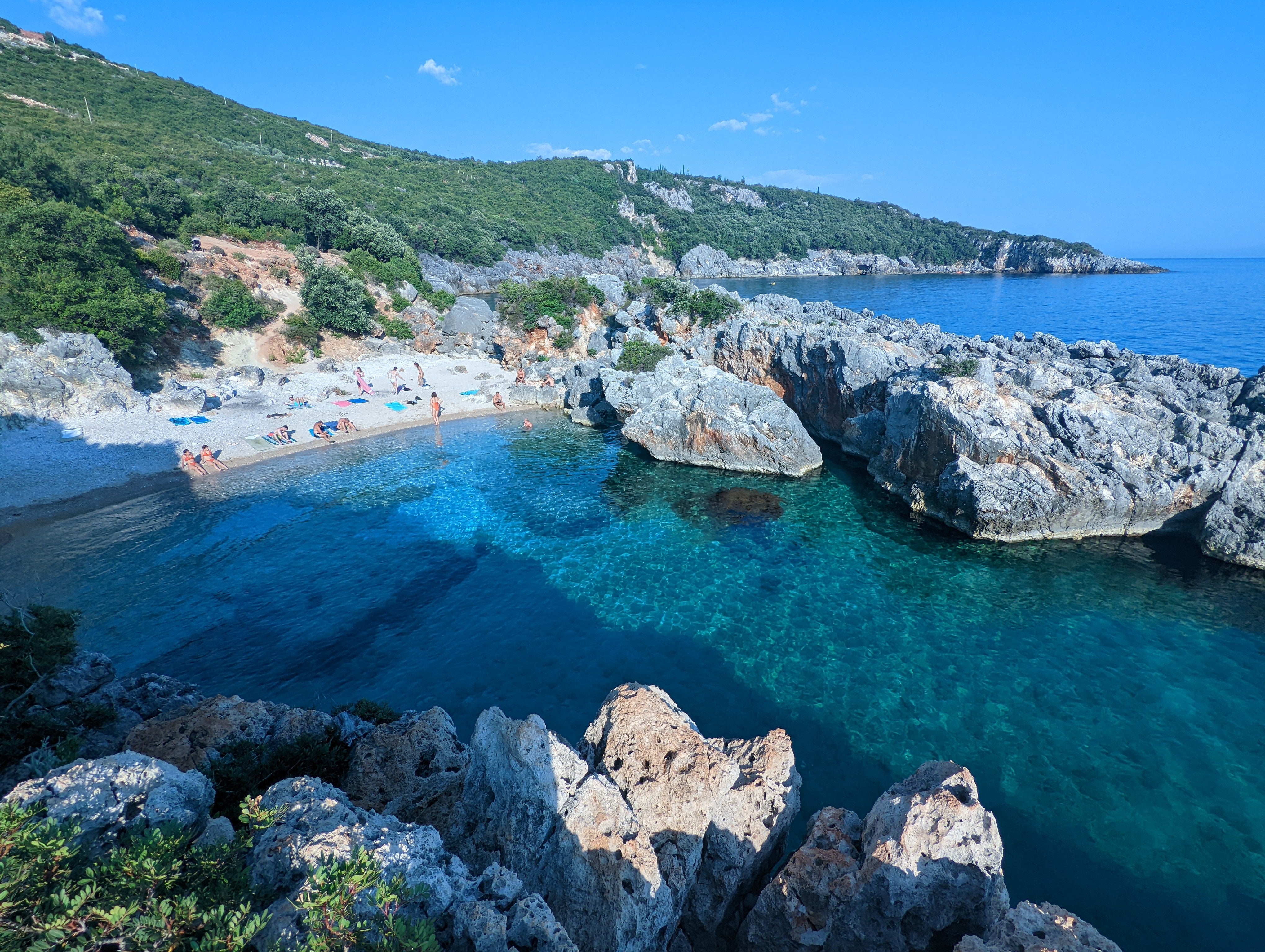 Aquarium Beach (Plazhi Akuariumit), near Sarande, Albania