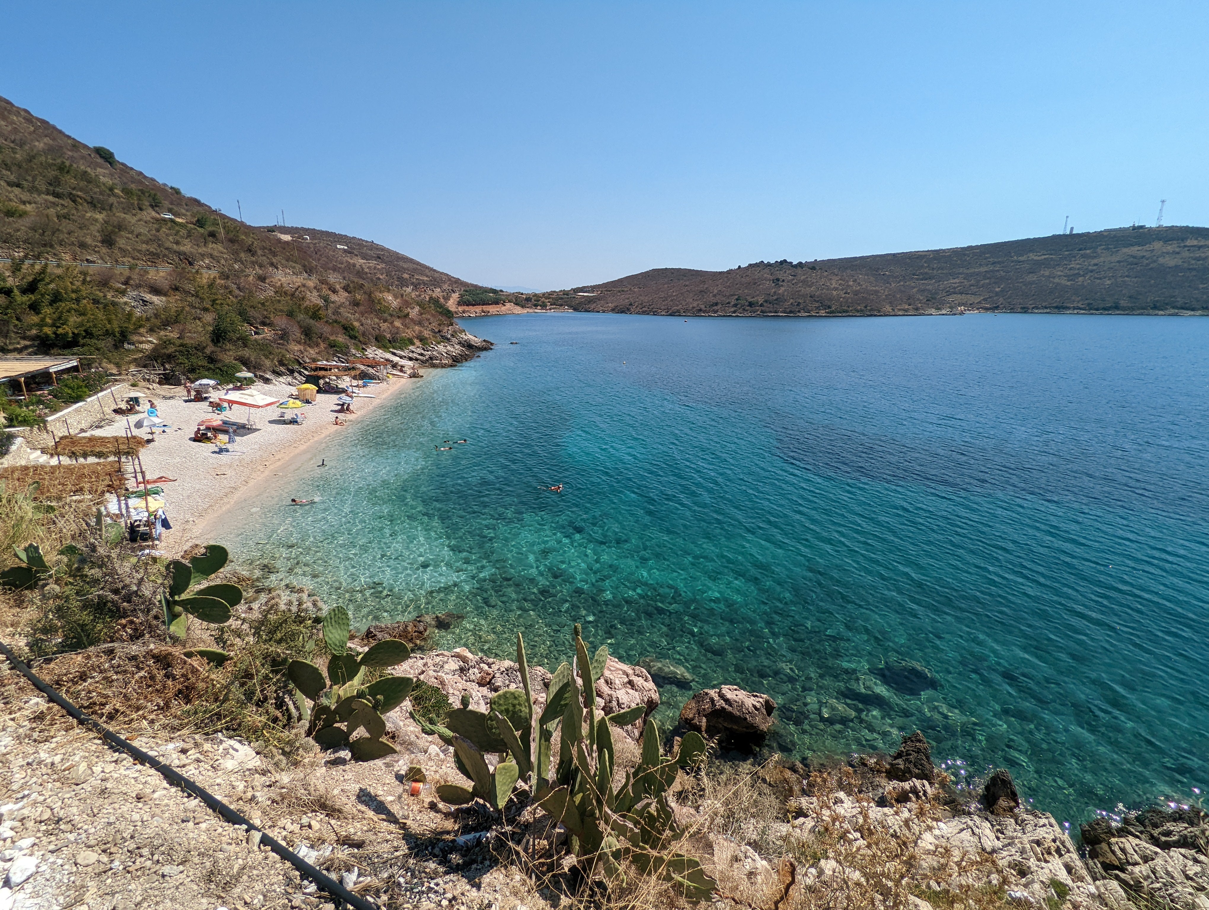 One of the secret, unmarked beaches near Porto Palermo