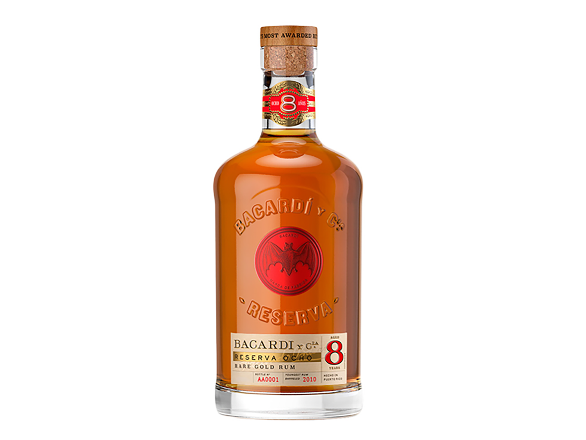 Bacardi reserva ocho 8 year old