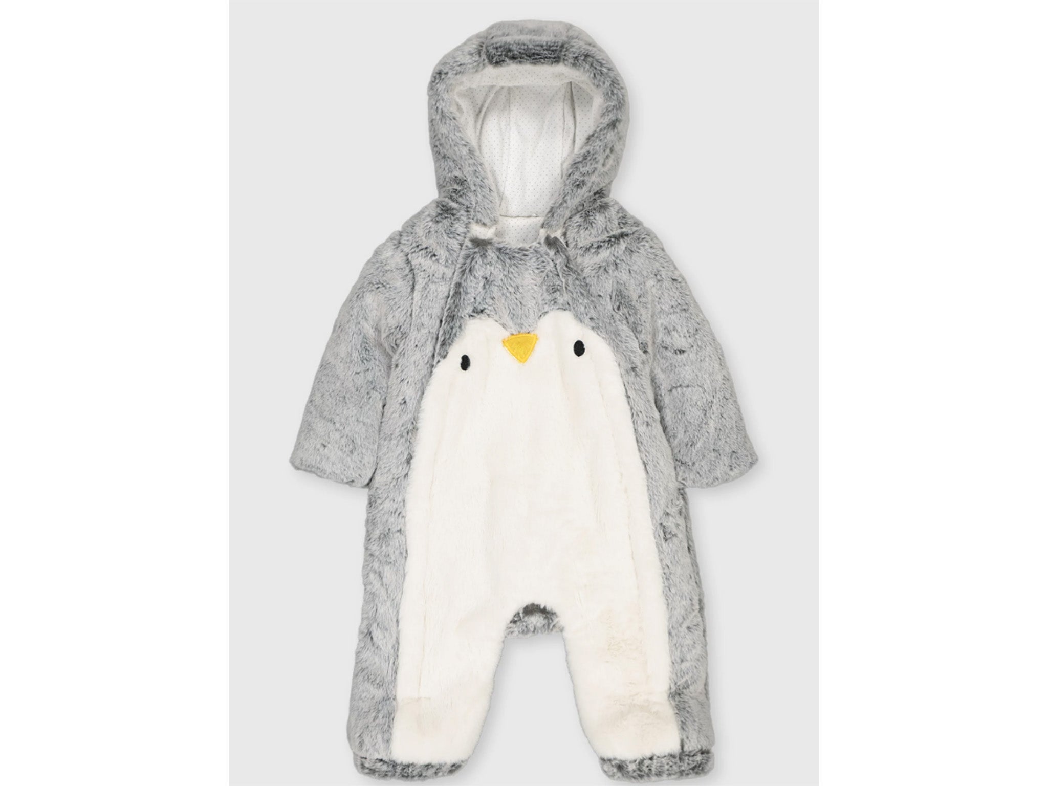 Tu penguin faux fur snowsuit