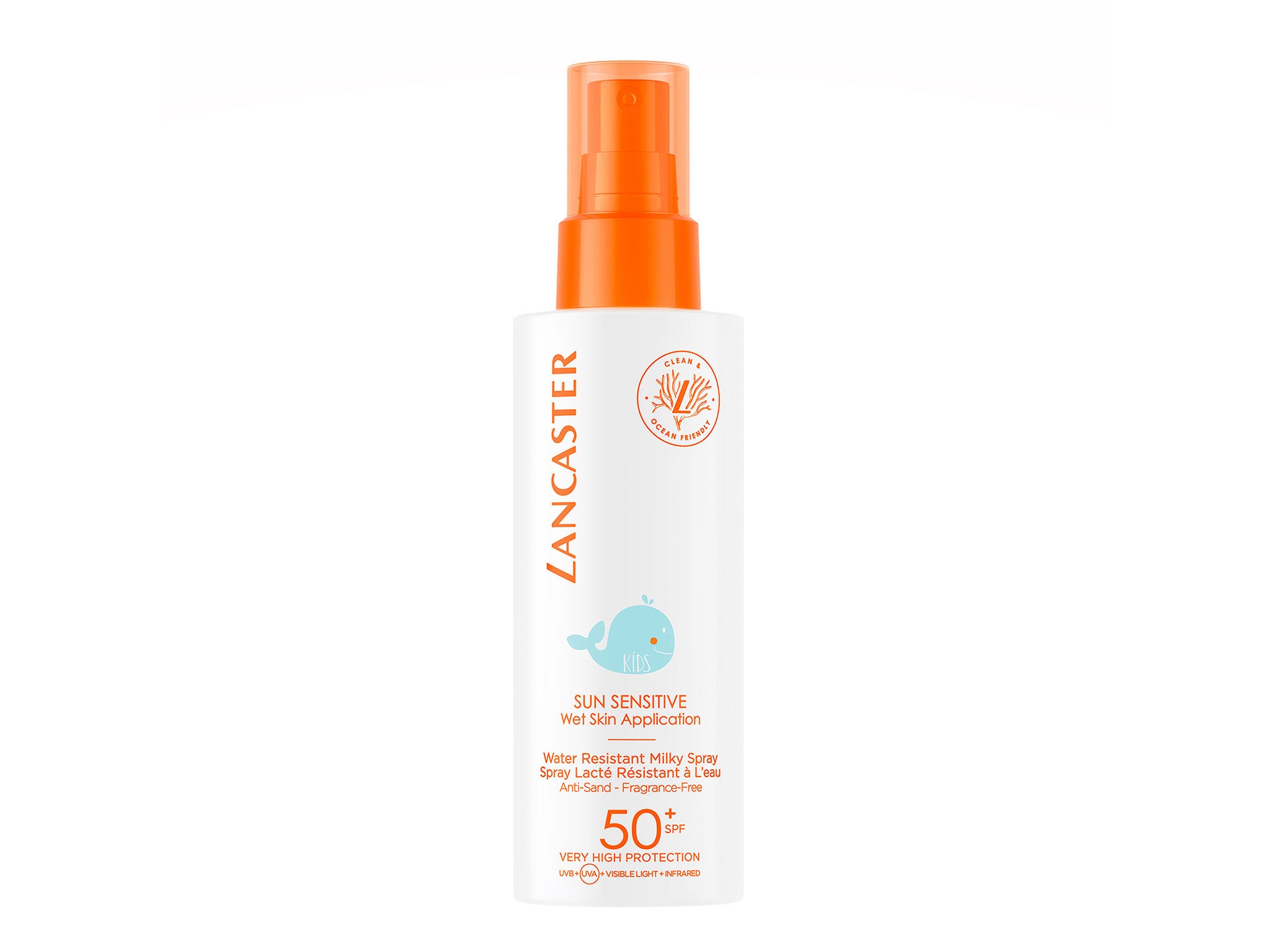 Lancaster sun sensitive SPF50+ water-resistant milky spray for kids