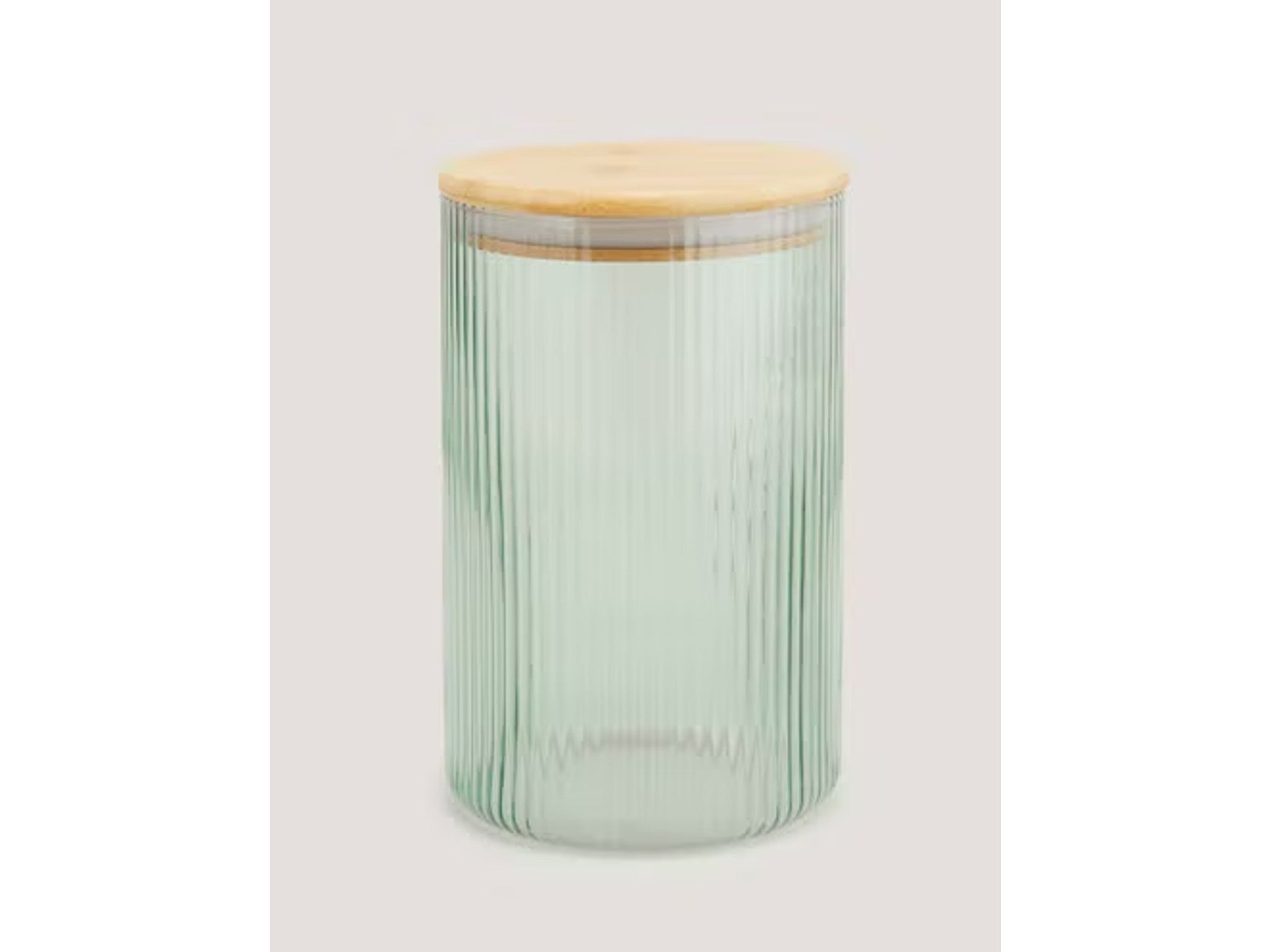 Glass storage jar