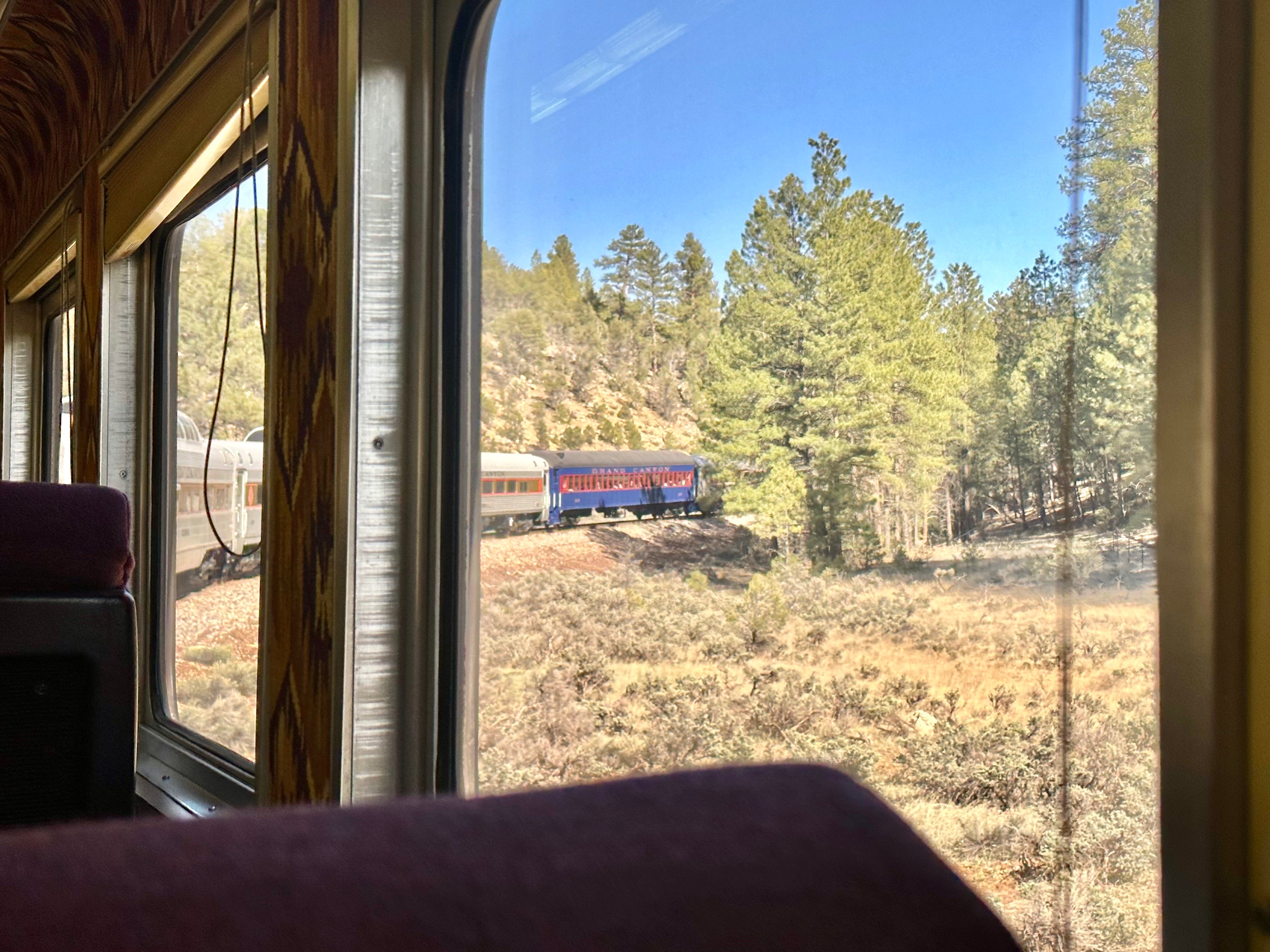 The traditional train carriages date from the 1950s