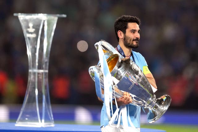 Ilkay Gundogan is set to join Barcelona (Martin Rickett/PA)