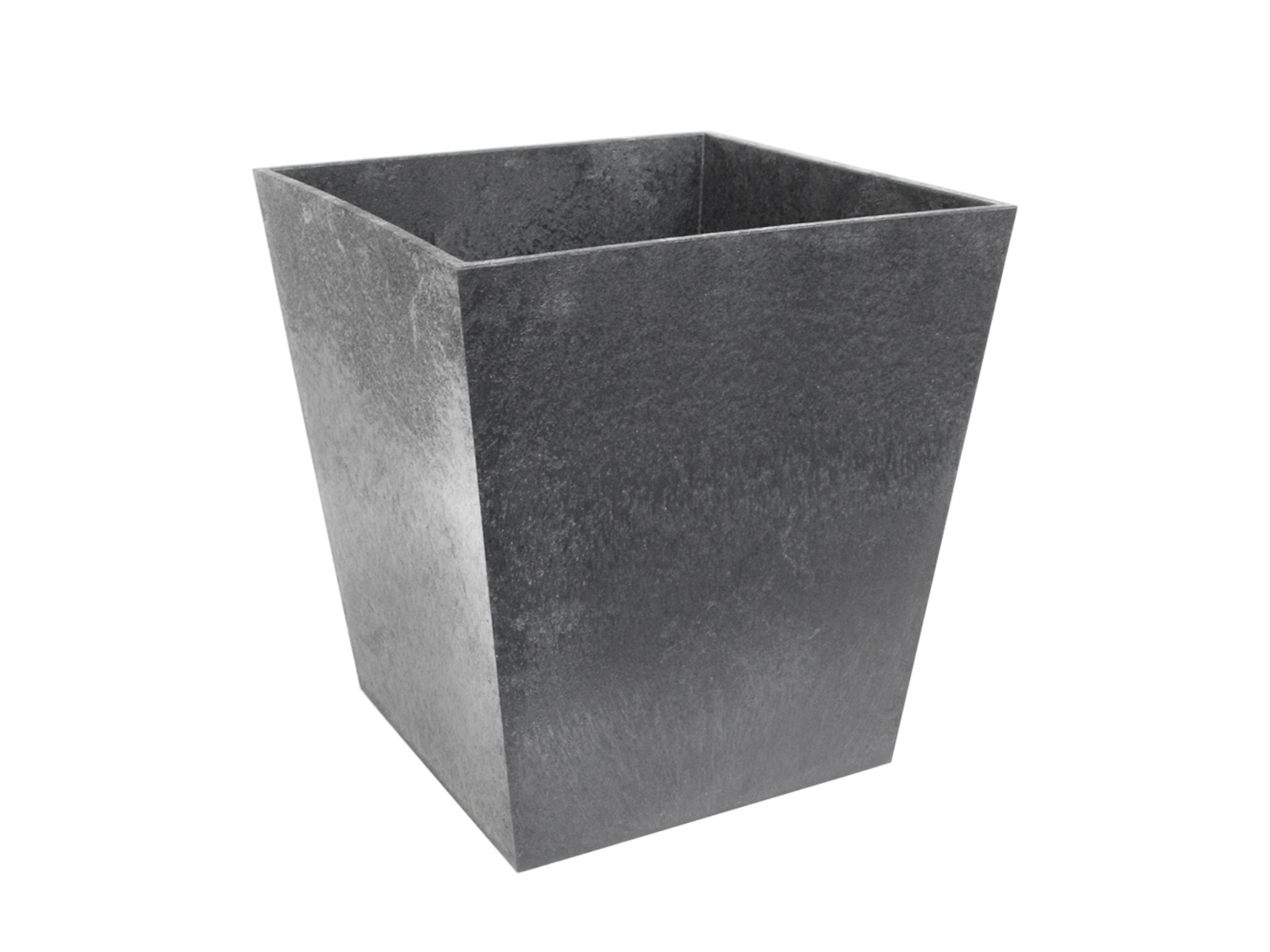 Primeur sonata slate plain square plant pot.png