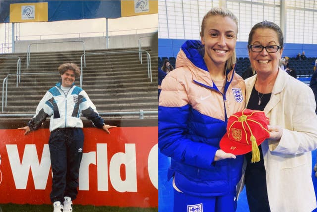 Karen Farley has previously met up with the current Lionesses (Karen Farley/PA)