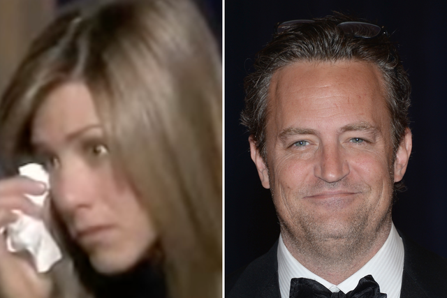 <p>Jennifer Aniston and Matthew Perry</p>