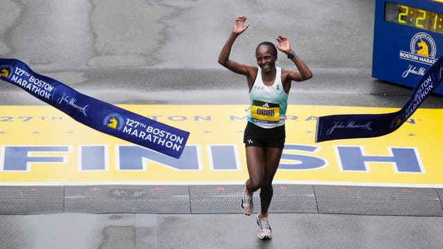 <p>The Boston Marathon will again be hotly contested </p>