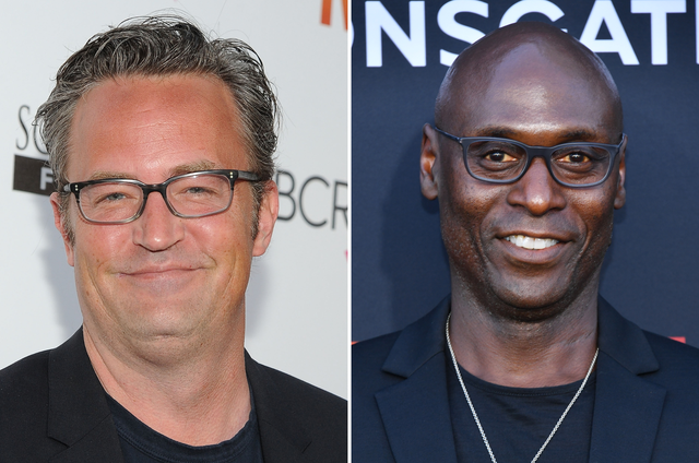 <p>Matthew Perry and Lance Reddick</p>