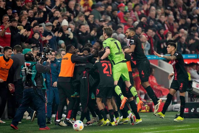 Bayer Leverkusen underlined their title credentials with a 3-0 win over Bayern Munich (Martin Meissner/AP)