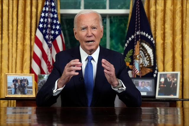 <p>Biden’s two great acts of service to the US during the course of his presidency came at its very beginning, and last night, towards its end</p>