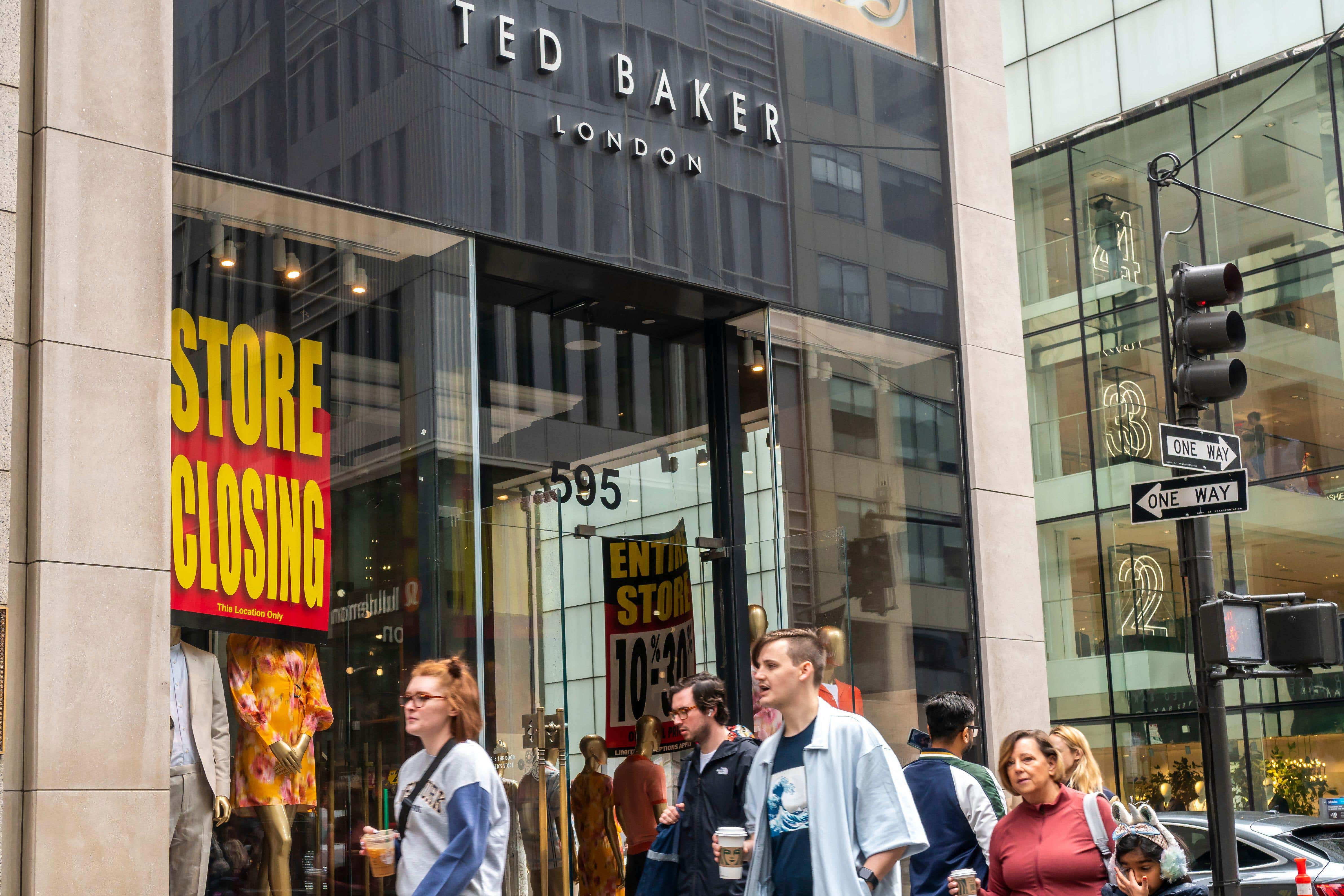 Ted Baker shops are set to disappear from UK high streets by the end of the day (Alamy/PA)