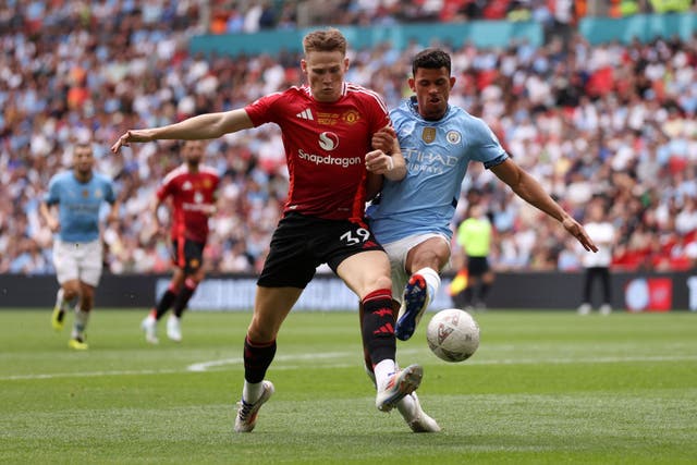 <p>McTominay came on as a sub in both the Community Shield loss and last week’s win over Fulham</p>