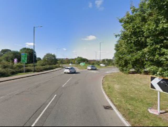 <p>The incident occurred on the B4113 Coventry Road in Nuneaton, Warwickshire, on Friday evening</p>