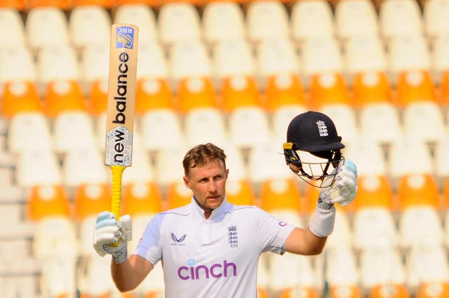 <p>Joe Root scored a century in England’s first Test against Pakistan in Multan</p>