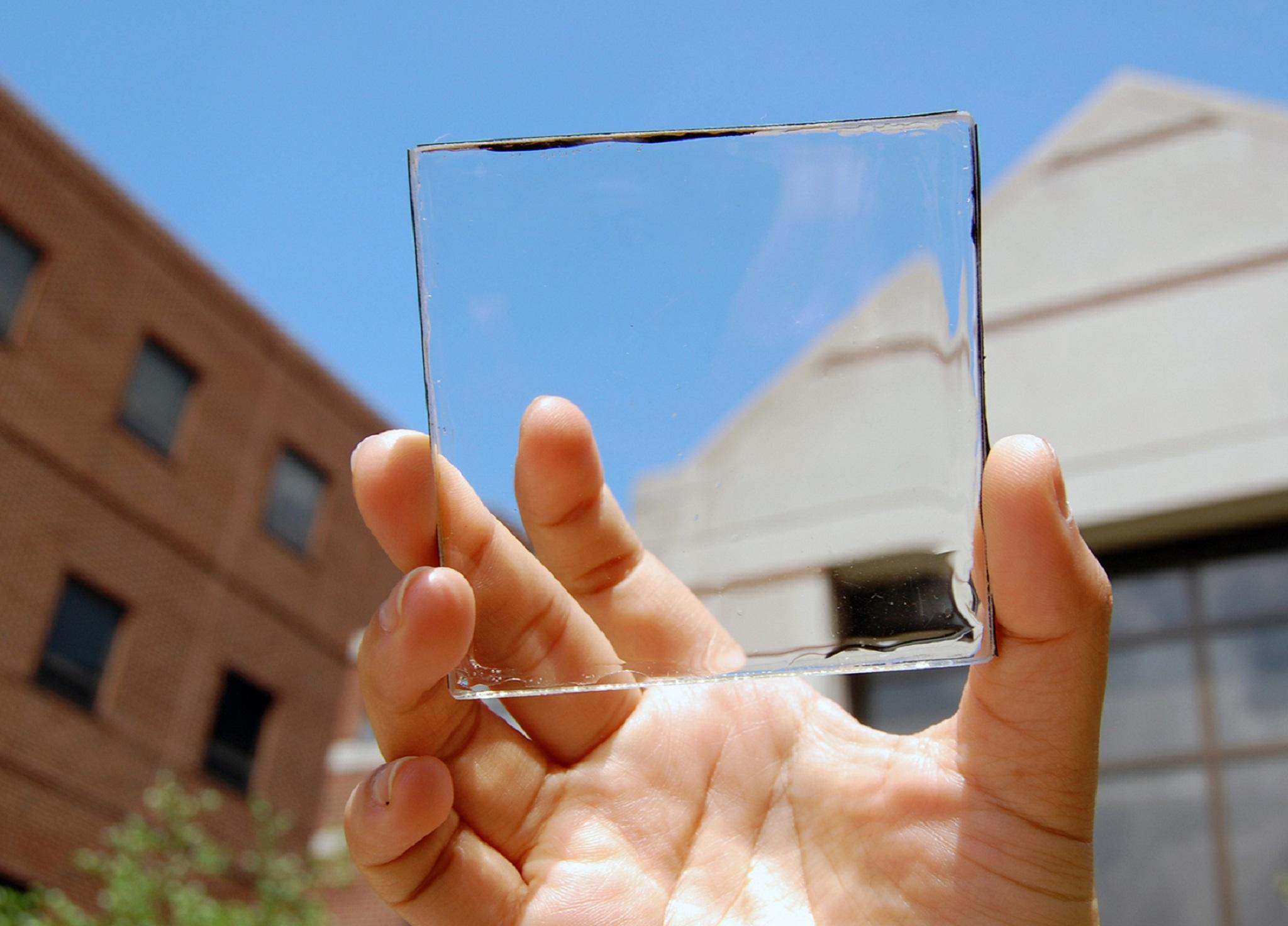 Transparent panels can be used as windows while they generate electricity