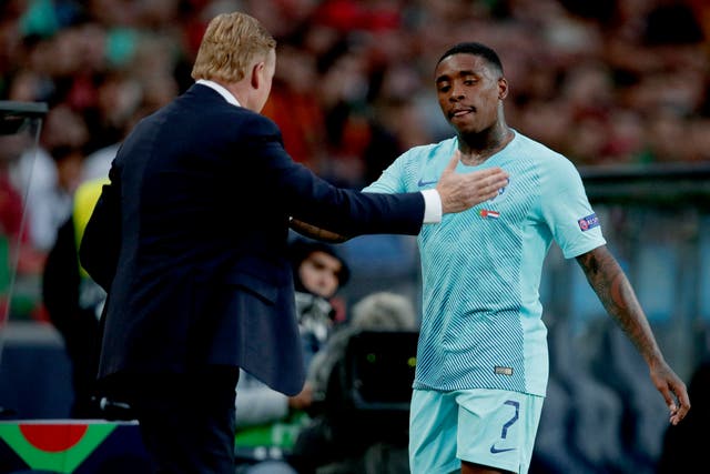 <p>Steven Bergwijn (right) and Ronald Koeman’s relationship has seemingly deteriorated </p>