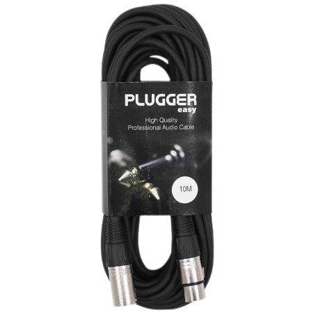 Câble XLR femelle 3b - XLR mâle 3b 10m Easy Plugger