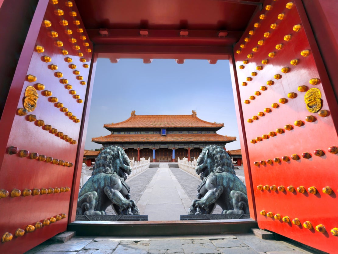 The forbidden city in Beijing