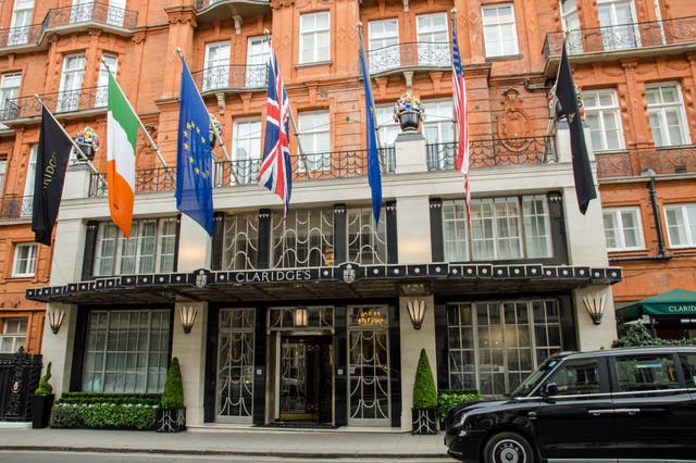 <p>Claridge’s in Mayfair, London has been ranked as the best hotel in the UK, and the 11th best hotel in the world </p>