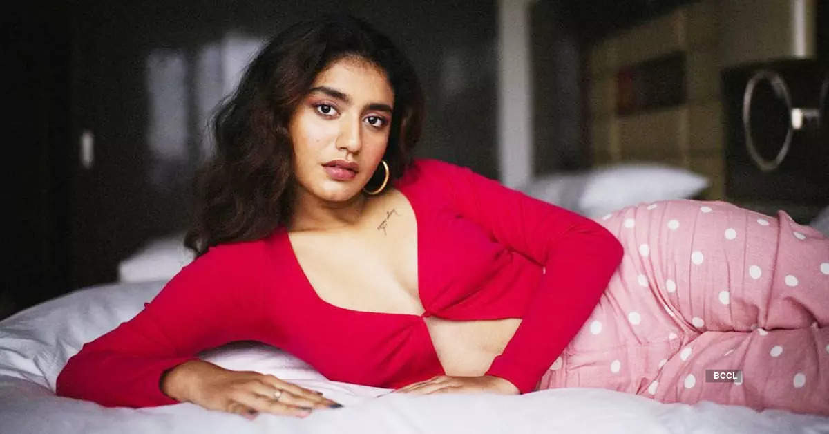 These pictures of 'wink girl' Priya Prakash Varrier in red top with plunging neckline are winning the internet