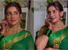 Pics; Akshara Singh wows fans with stunning green saree look