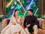 Inside pictures from newlyweds Payal Rohatgi and Sangram Singh's wedding reception in Delhi