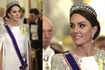 Kate Middleton dazzles in embellished gown and tiara at State Banquet 2022