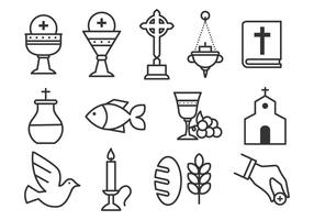 Free Sacraments Icon Set vector