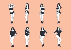 Free Plus Size Woman Vector