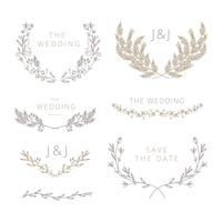 Wedding Element Collection vector