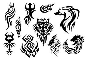 Gratis Pinstripes Tattoo Vector