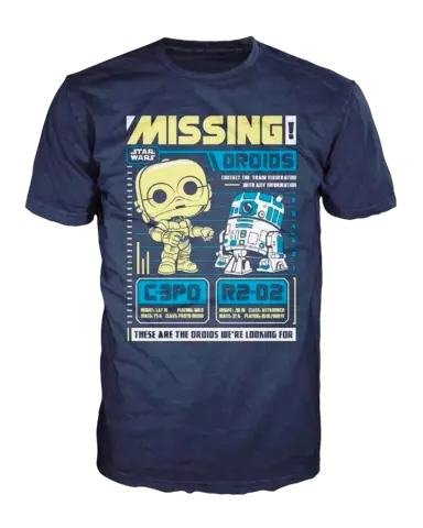 Camiseta POP! C3PO R2D2 Star Wars Talla L