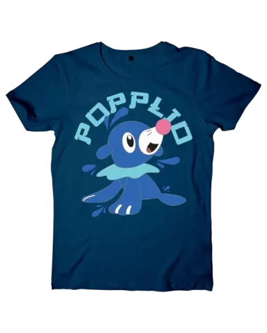Camiseta Azul Sun Moon Popplio Pokémon Talla S