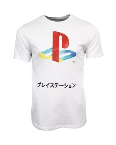 Camiseta Blanca Logo Retro Sony Talla S