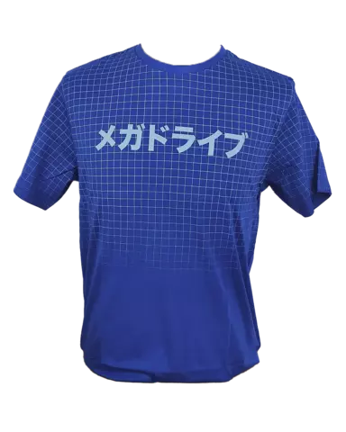 Camiseta Azul Mega Drive Retro Japan Talla S