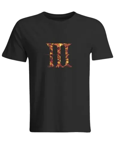 Camiseta Negra Dark Souls 3 Fire Talla S