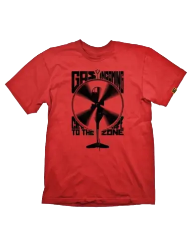 Camiseta roja Gas Incoming Call of Duty: Warzone Talla XXL