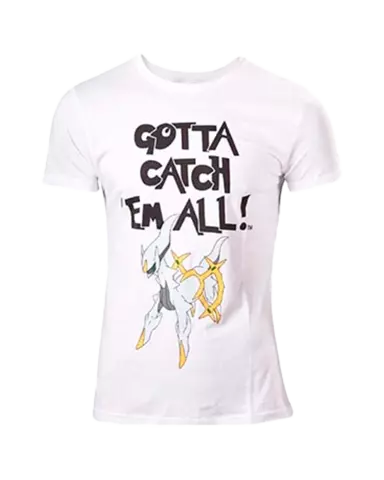 Camiseta Blanca Pokémon Arceus GCEA Talla M